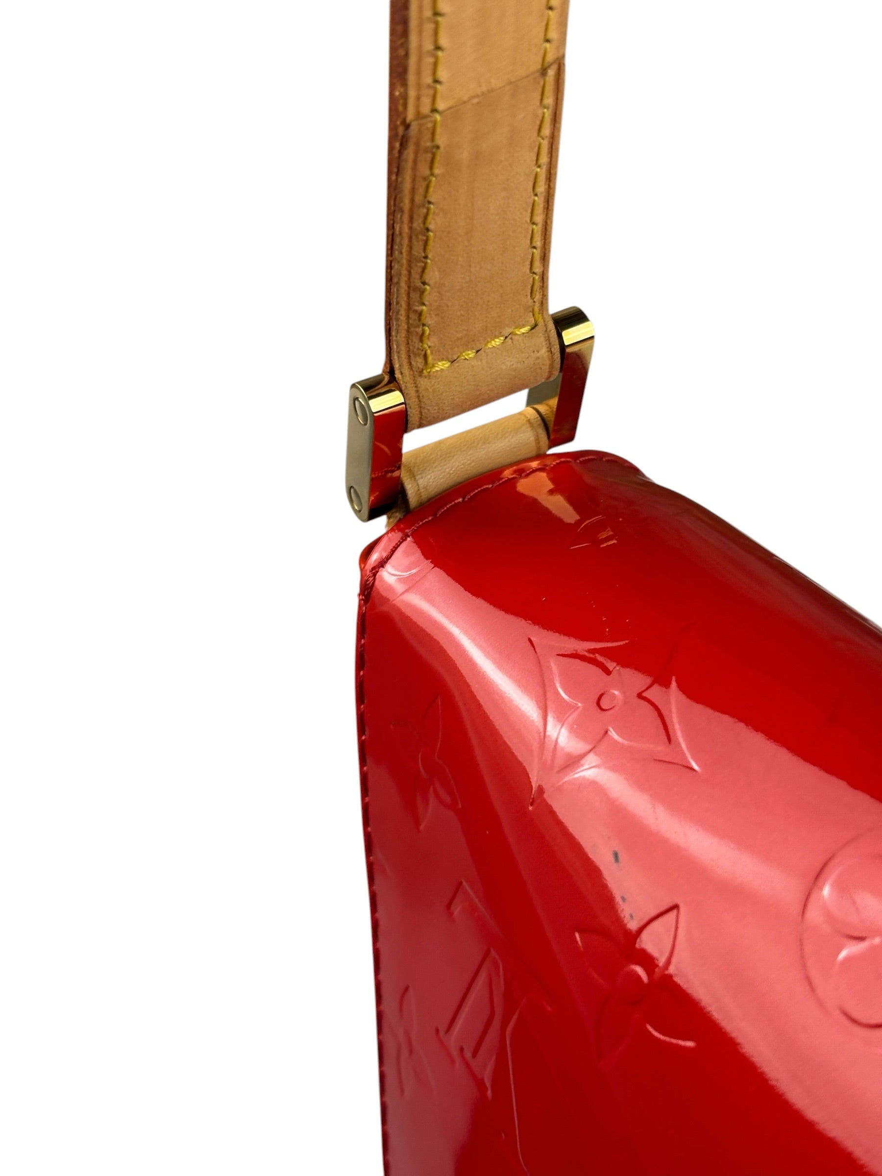 Louis Vuitton Red Vernis Thompson Street Shoulder Bag