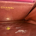 Chanel Black Diamond Stitch Lambskin Square Flap 1988