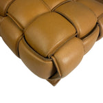 Bottega Veneta Honey Brown Leather Intrecciato Flap Bag