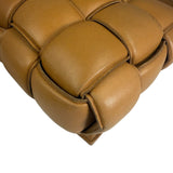 Bottega Veneta Honey Brown Leather Intrecciato Flap Bag