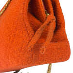 Chanel Vintage Red Quilted Tweed Shoulder Bag 1994