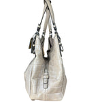 Coach Beige Maggie Croc Handbag