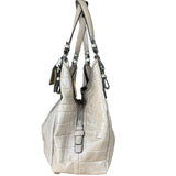 Coach Beige Maggie Croc Handbag