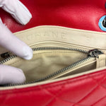 Chanel Striking Red Quilted Rocks Small Flap Bag 2014