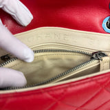 Chanel Striking Red Quilted Rocks Small Flap Bag 2014