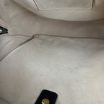 Gucci Black Chevron Leather Backpack