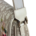 Christian Dior Beige Embroidered Trotter Flap Crossbody Bag