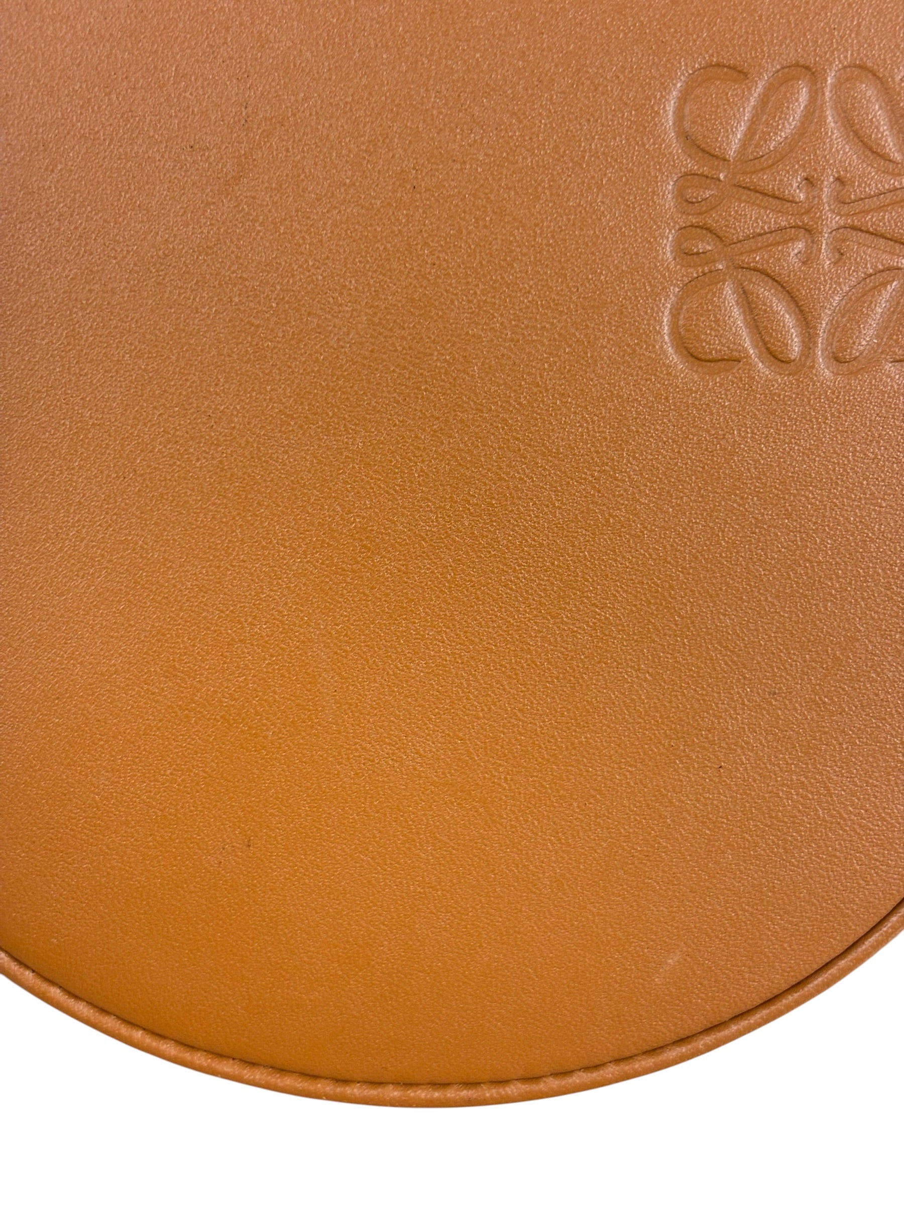 Loewe Camel Leather Heel Crossbody