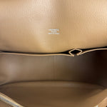 Hermes Jypsiere Tan Clemence Leather Shoulder Bag 2008
