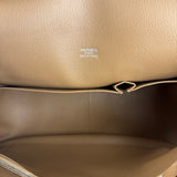 Hermes Jypsiere Tan Clemence Leather Shoulder Bag 2008