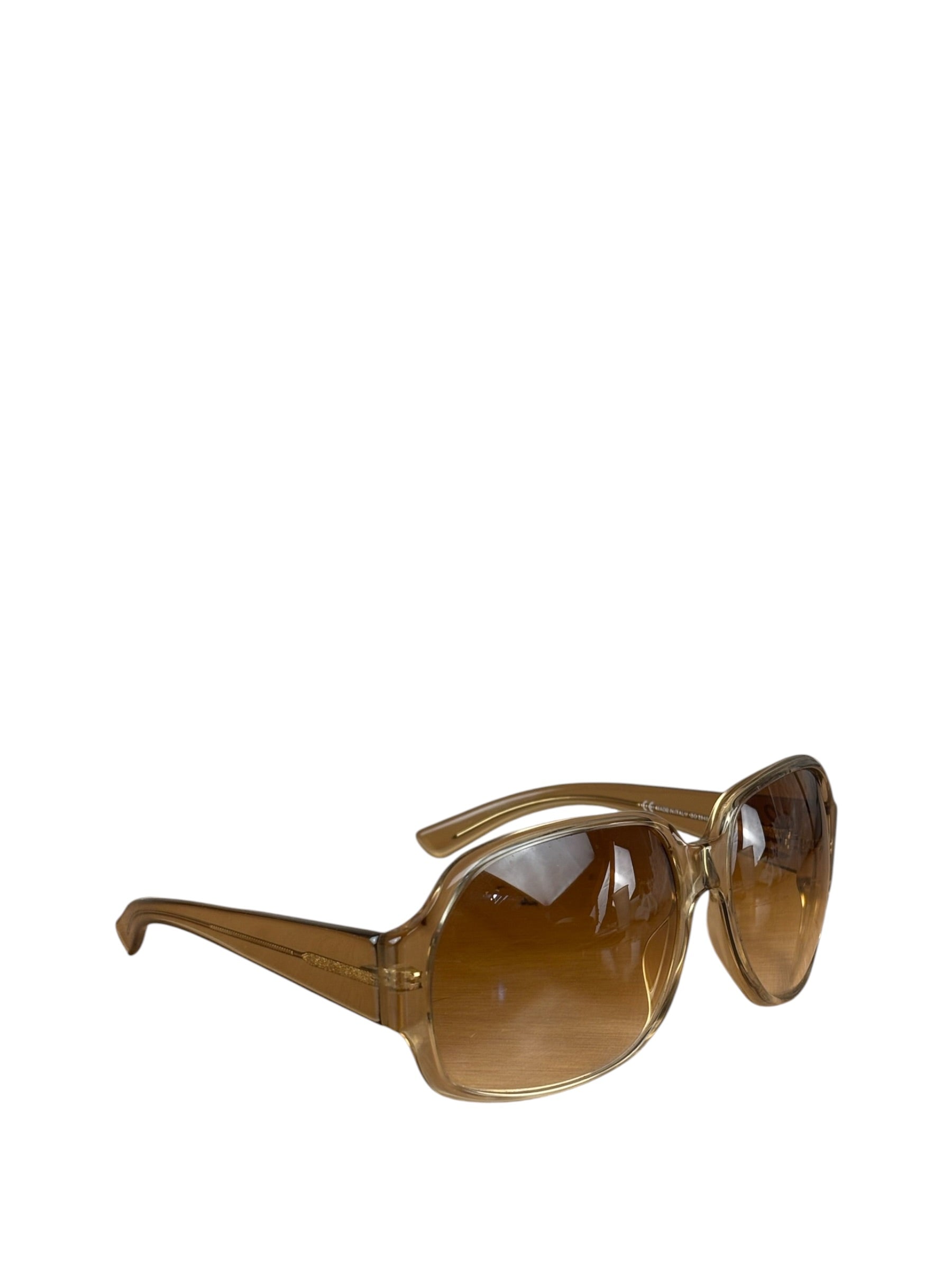 Gucci Vintage Gold Square Frame Sunglasses