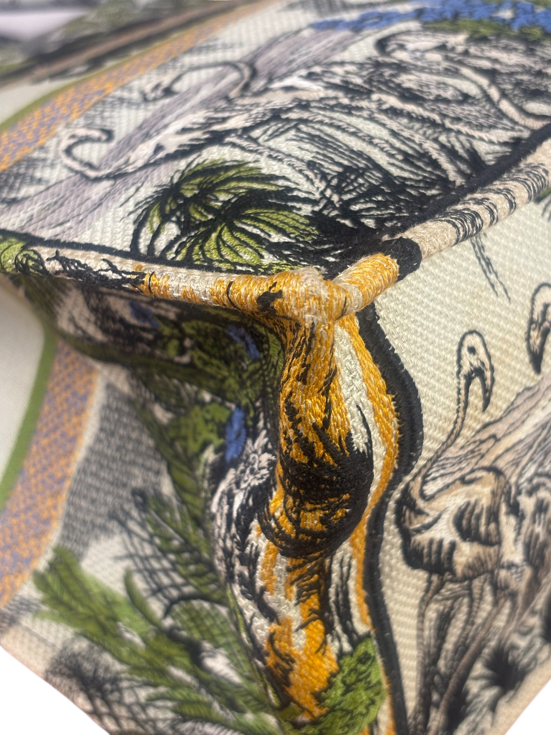 Christian Dior Large Toile De Jour Tropicalia Book Tote