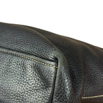 Prada Vintage Black Pebbled Leather Hobo Bag