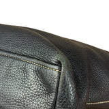 Prada Vintage Black Pebbled Leather Hobo Bag