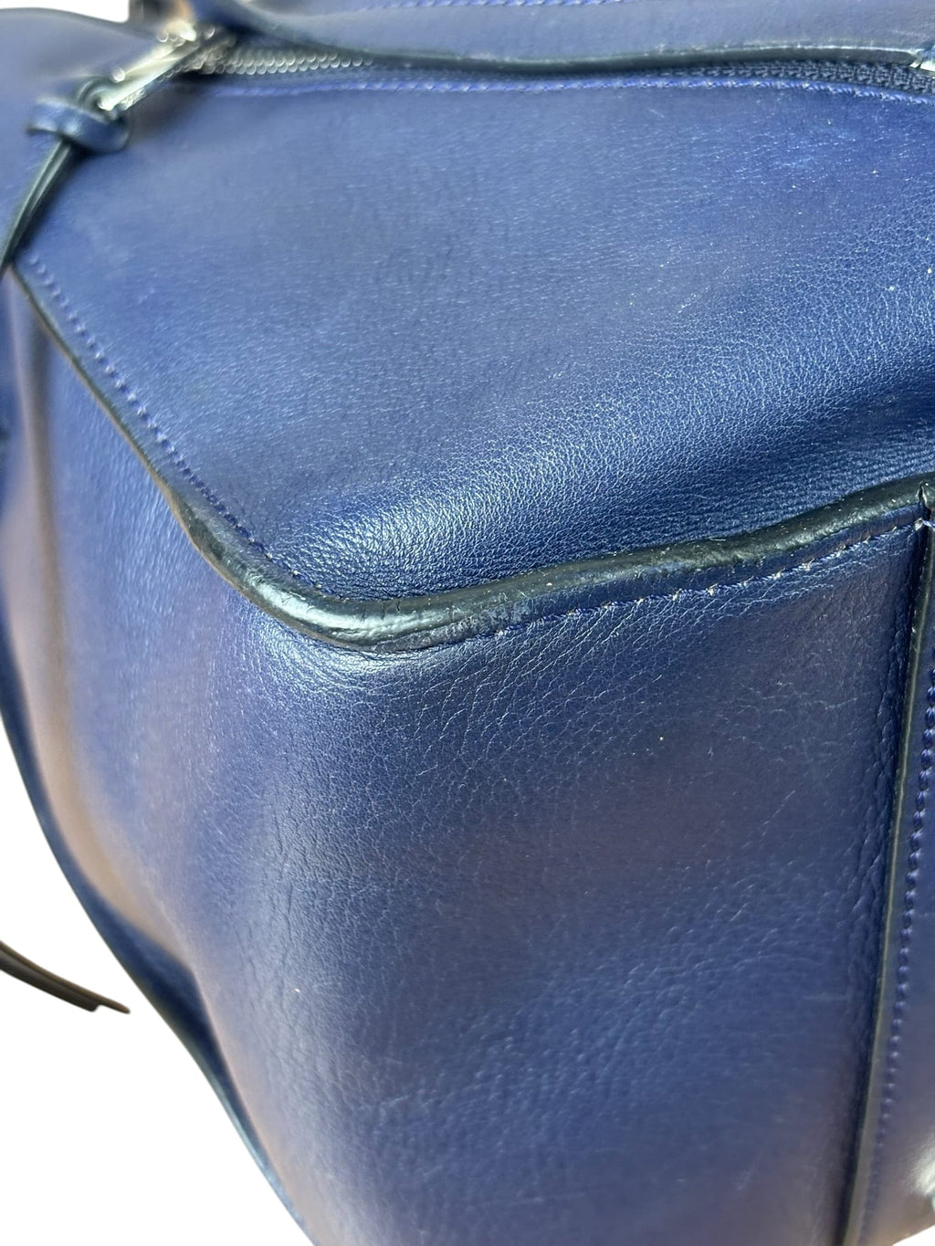 Loewe Navy Leather Hammock Shoulder Bag