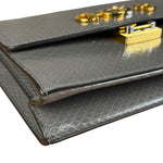 Gucci Zumi Grey Python Leather Small Shoulder Bag