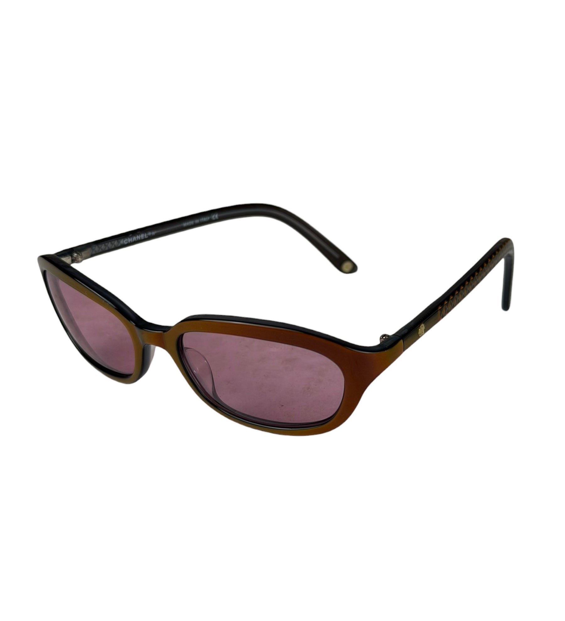 Chanel Vintage Pink Tinted Gradient Reading Sunglasses