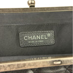 Chanel Black Python Leather Kiss-Lock Flap Bag 2015