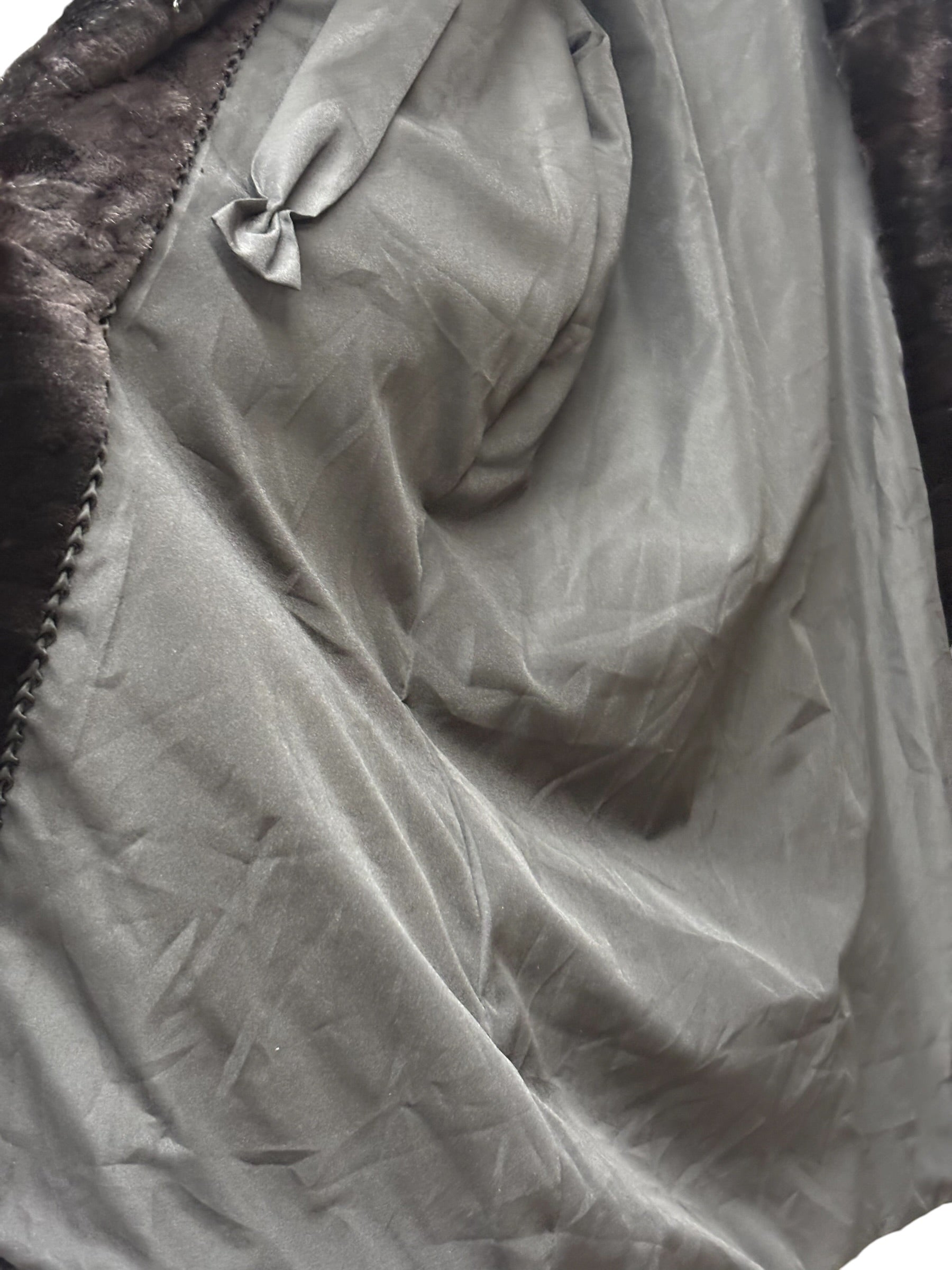 Vintage Black Sheared Beaver Fur Coat