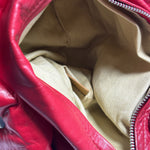 Chloe Red Leather Silverado Shoulder Bag