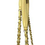 Chanel V Stitch Chevron Leather Black/Gold Chain Shoulder Bag 2014