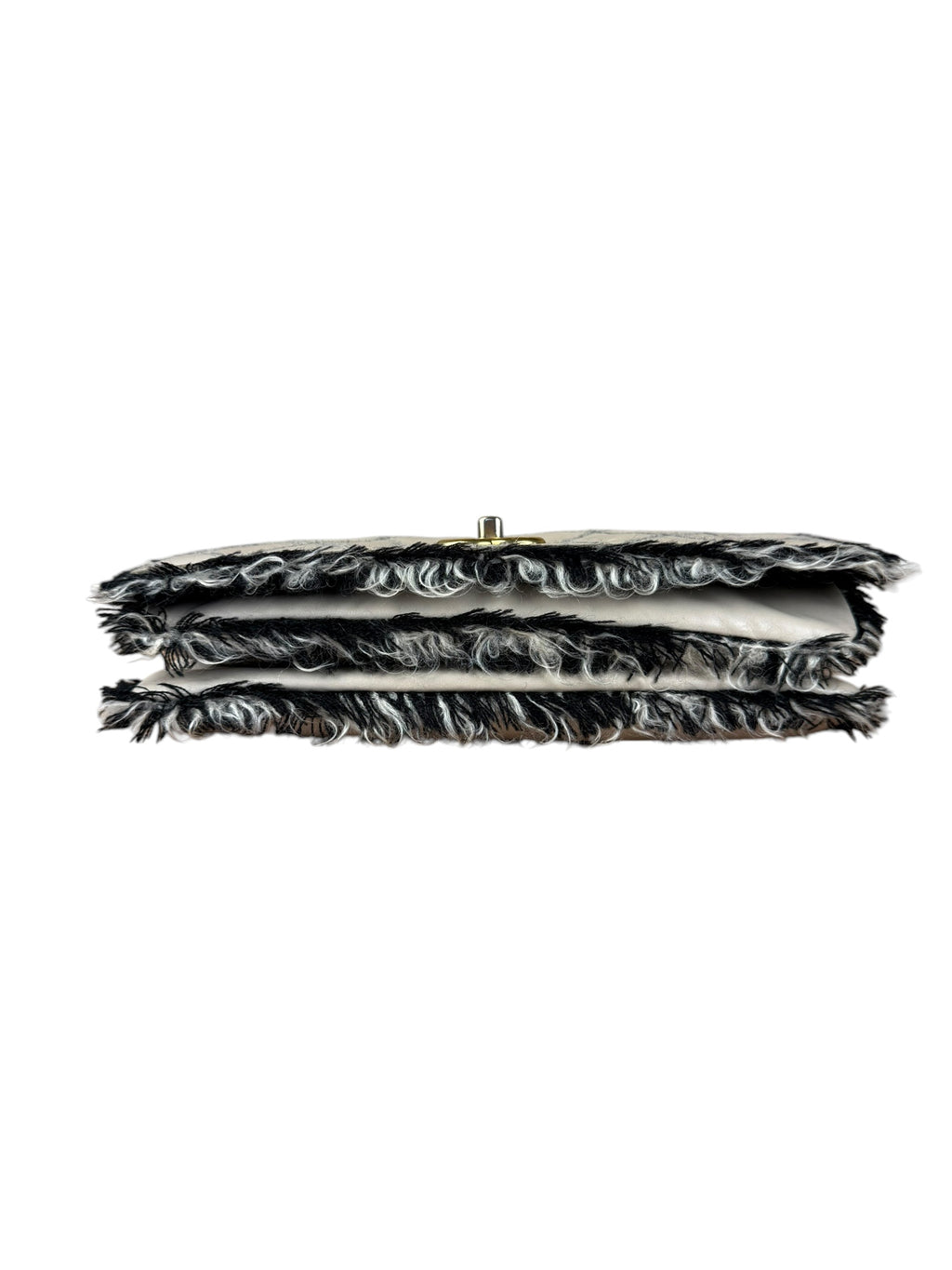 Chanel Tweedy Quilted Leather Fringe Flap Bag 2011