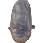 Balenciaga Vintage Distressed Purple Leather City Bag