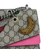 Gucci Pierced Heart Patches Dionysus Chain Shoulder Bag