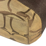 Coach Brown Leather Trim Signature Canvas Tote Bag