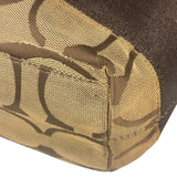 Coach Brown Leather Trim Signature Canvas Tote Bag