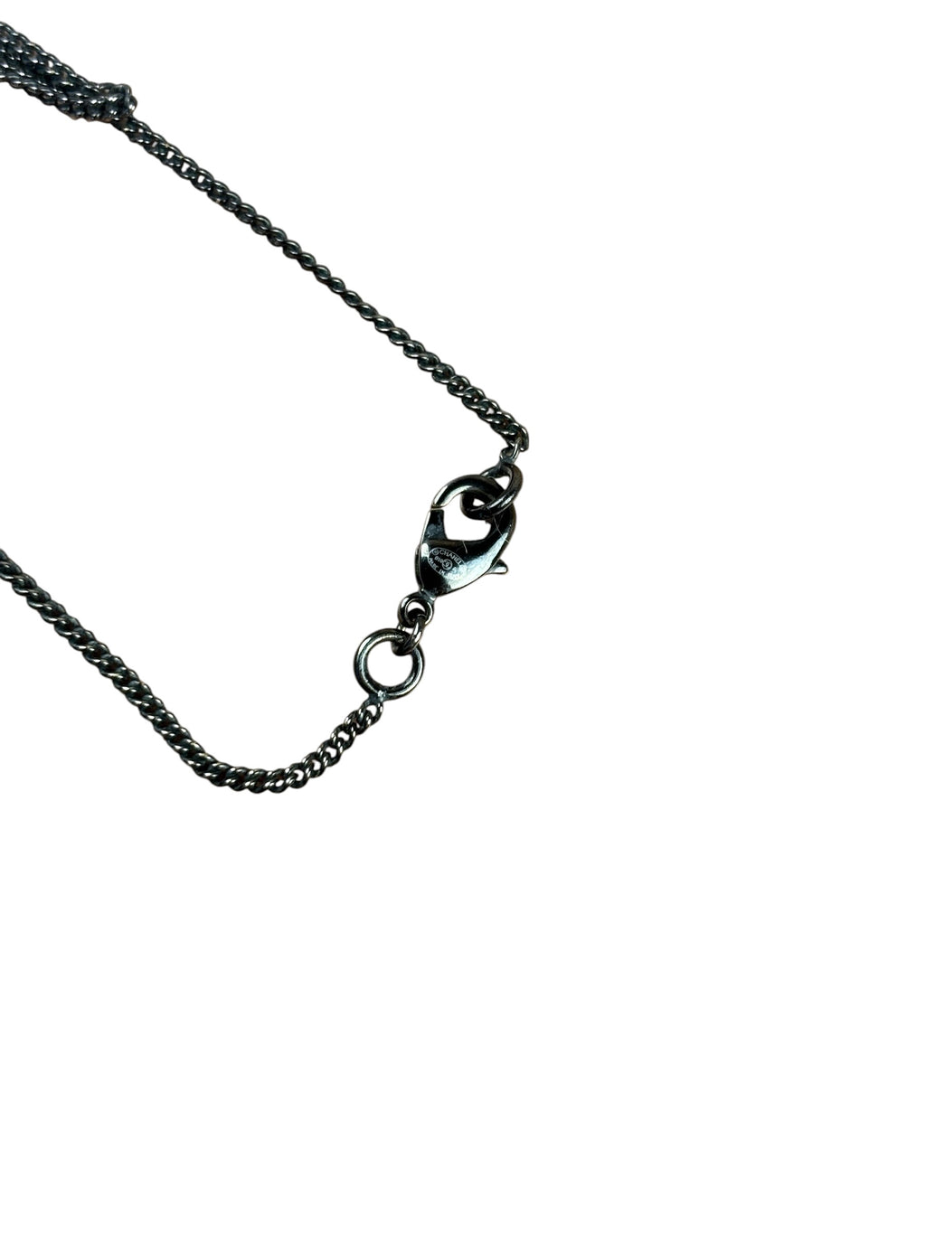 Chanel Interlocking CC Pearl/Crystal Pendant Necklace