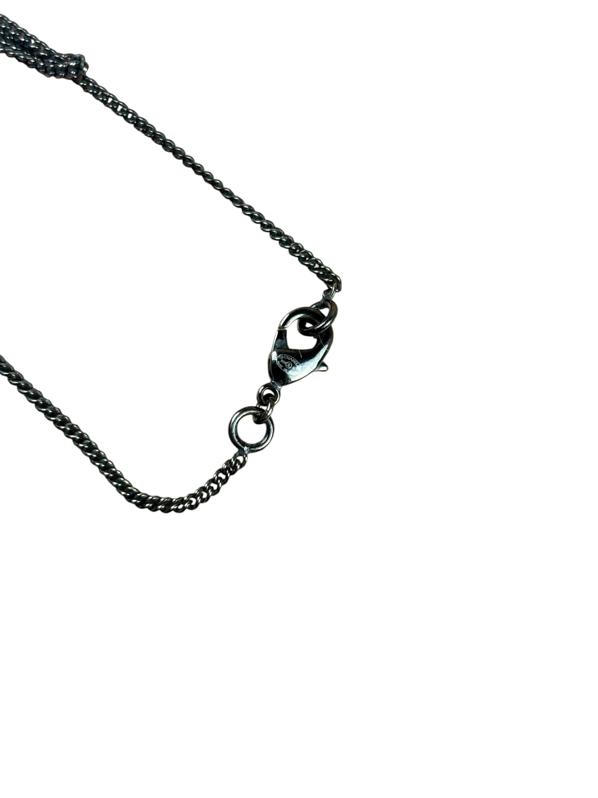 Chanel Interlocking CC Pearl/Crystal Pendant Necklace