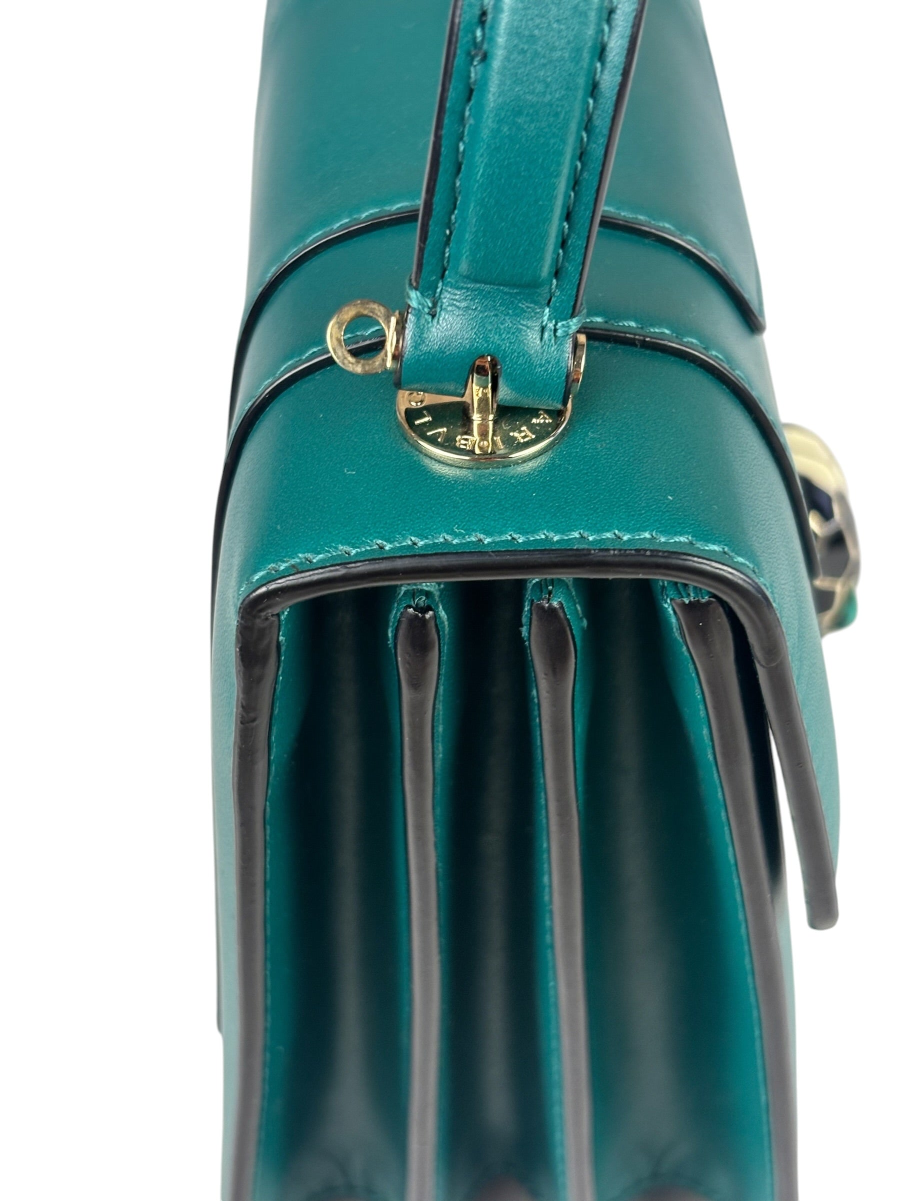 BVLGARI Serpenti Forever Mini Top Handle Bag Green