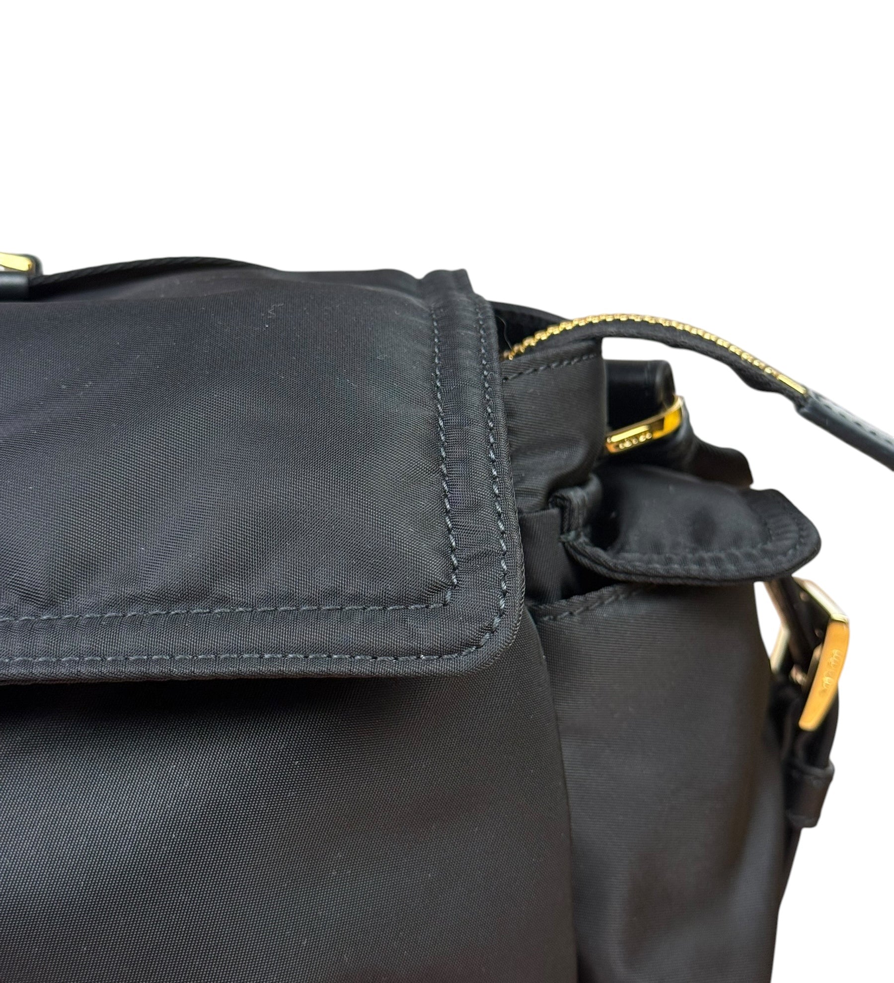 Prada Black Explore Re-Nylon Medium Shoulder Bag