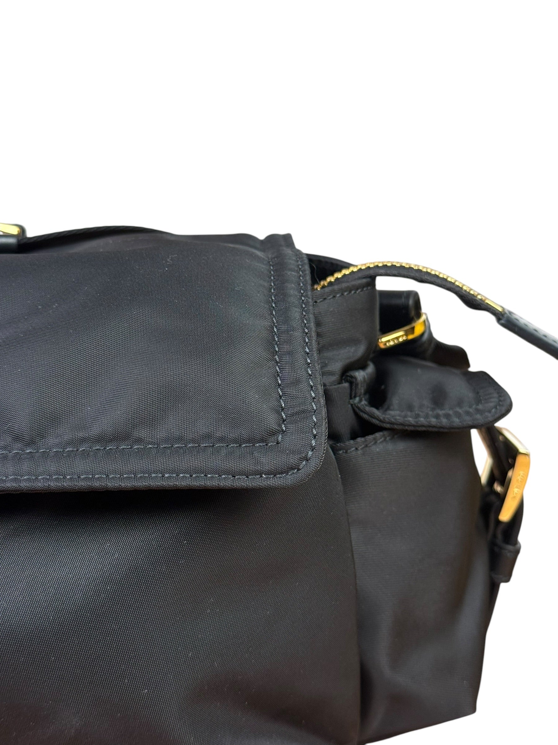 Prada Black Explore Re-Nylon Medium Shoulder Bag