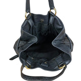 Gucci Vintage Black Leather Sienna Tote