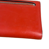 Loewe Red/Pink Leather Trifold Long Wallet