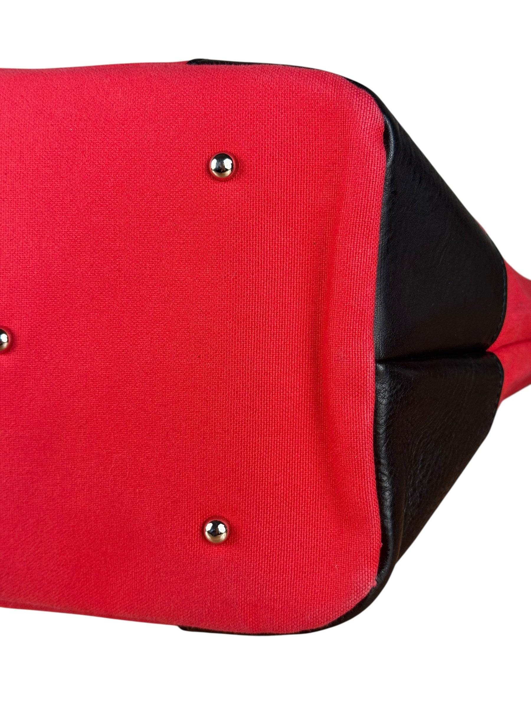 Vivienne Westwood Red Canvas Tote Bag