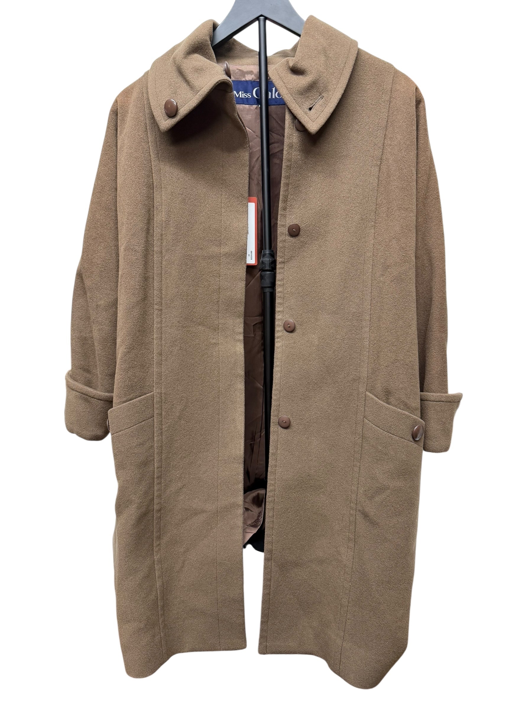 Miss Chloé Brown Wool Trench Coat