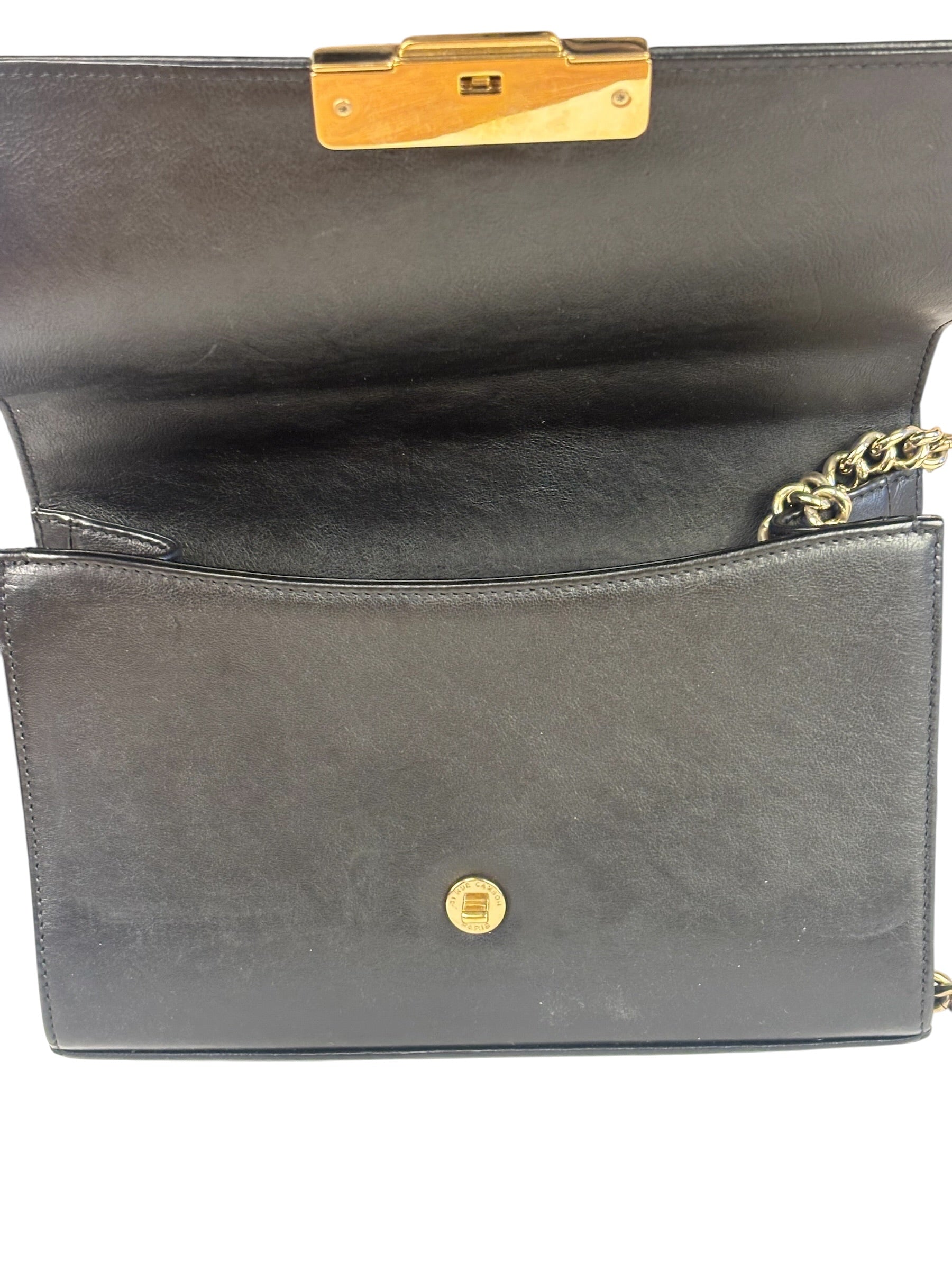 Chanel Black Leather Paris-Cuba Click Flap Bag 2017