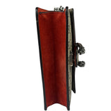 Gucci Beige/Red Leather/Suede Trim GG Supreme Dionysus Small Shoulder Bag
