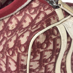 Christian Dior Vintage Red Trotter Boston Bag