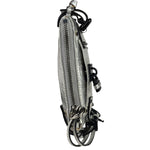 Chloe Metallic Silver Leather Paddington Pochette
