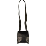 Chanel Vintage Metallic Bronze Lambskin Logo Messenger Bag 1997