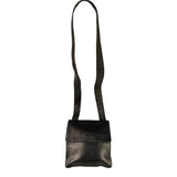 Chanel Vintage Metallic Bronze Lambskin Logo Messenger Bag 1997