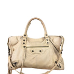 Balenciaga Cream Leather Le City Bag