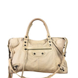 Balenciaga Cream Leather Le City Bag