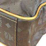 MCM Brown Nylon/Leather Visetos Monogram Shoulder/Tote Bag