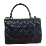Chanel Navy Quilted Lambskin Small Trendy Flap Bag