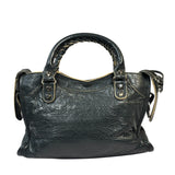 Balenciaga Charcoal Le City Small Two-Way Bag